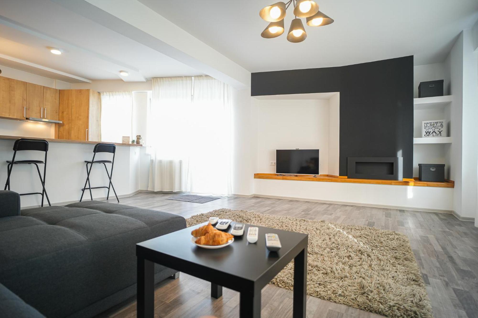 Penthouse With Huge Rooftop Terrace & City View بوخارست المظهر الخارجي الصورة